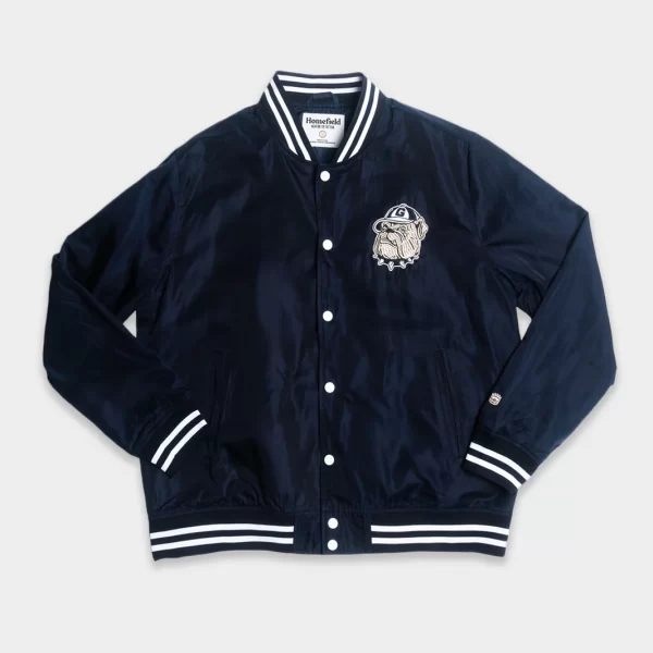 Georgetown Hoyas Vintage Logo Navy Bomber Jacket