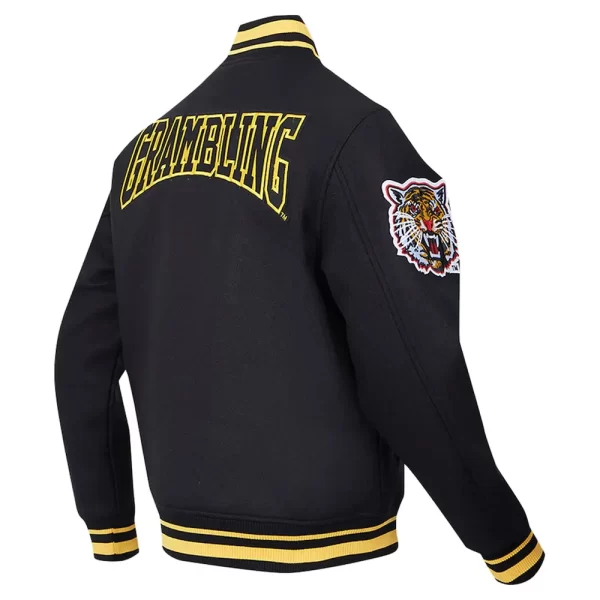 Grambling Tigers Crest Black Wool Varsity Jackets