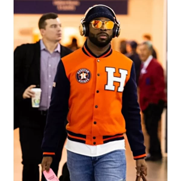 Houston Astros Blue & Orange Varsity Wool Jackets