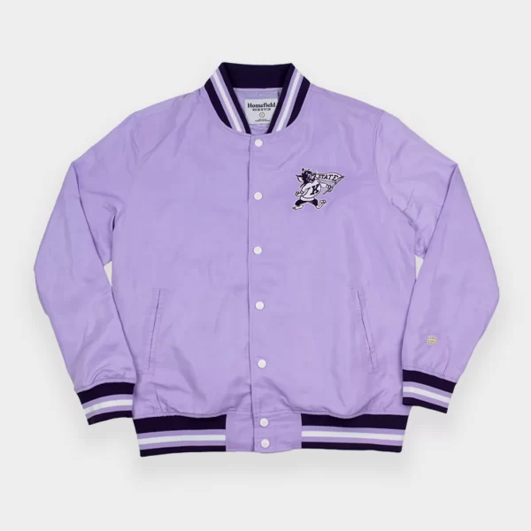 Kansas State Retro Satin Bomber Jacket