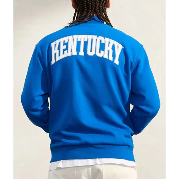 Kentucky Wildcats OVO Varsity Fleece Blue Full-Snap Jacket