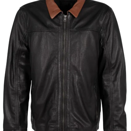 Matei CF Black Leather Jacket