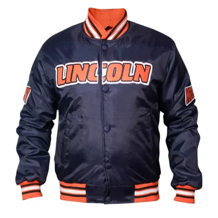 Men’s Lincoln University Embraided Satin Jacket