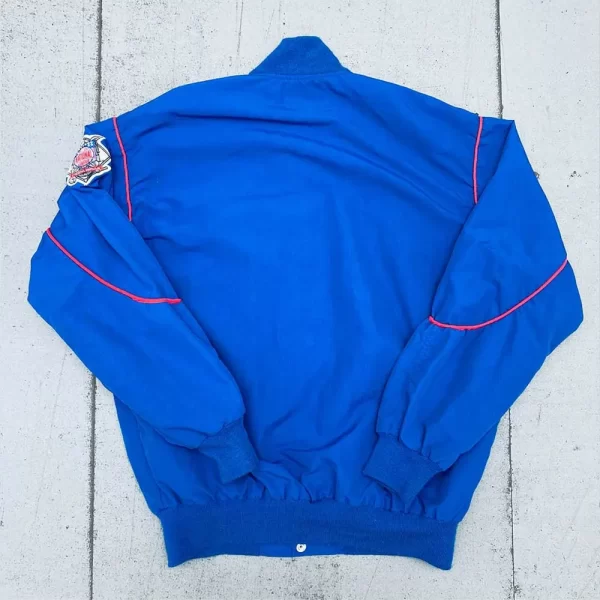 National League Chicago Cubs 1990’s Bomber Royal Blue Satin Jacket