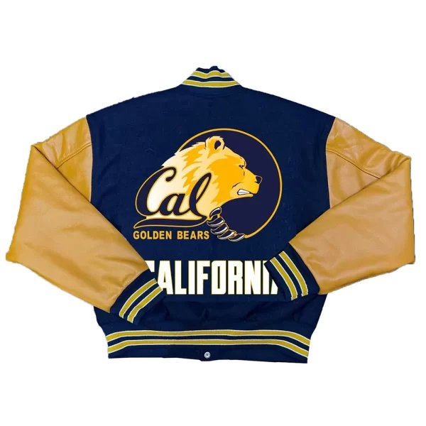 Navy/Yellow University of California Golden Bears Varsity Wool Jacket