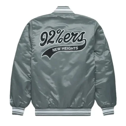 New Heights 92%ers Gray Satin Jacket