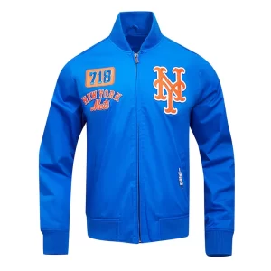 New York Mets Area Code Royal Blue Jacket