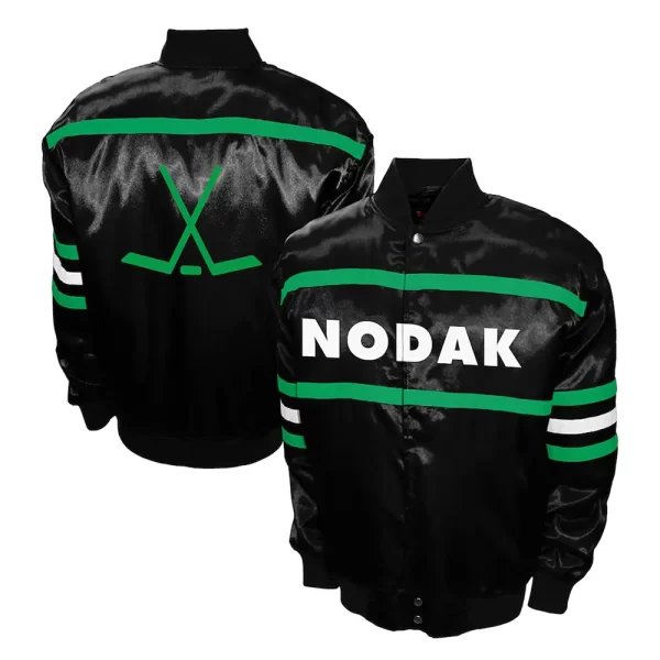 North Dakota 2nd Era Satin Black Jacket