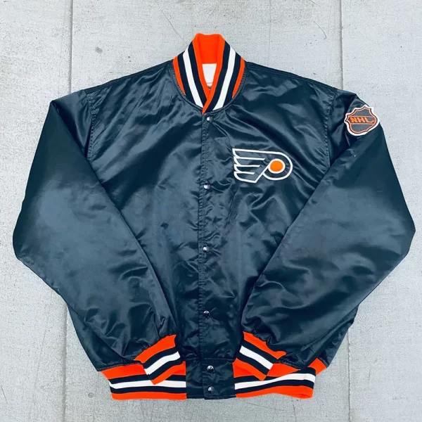 Philadelphia Flyers 1980’s Navy Blue Bomber Jacket