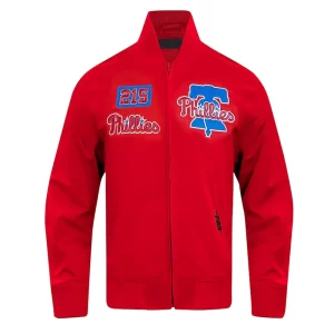 Philadelphia Phillies Area Code Red Cotton Jacket