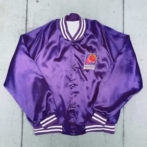 Phoenix Suns 1990’s Purple Bomber Satin Jacket