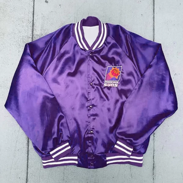 Phoenix Suns 1990’s Purple Bomber Satin Jacket