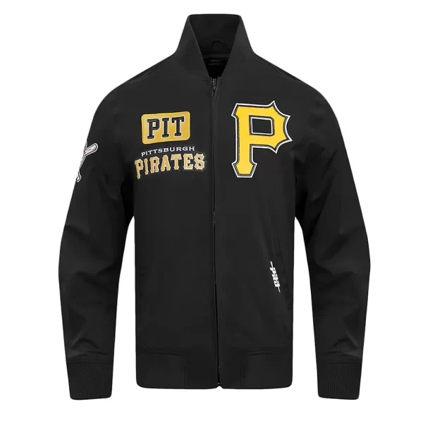 Pittsburgh Pirates Area Code Black Cotton Jacket