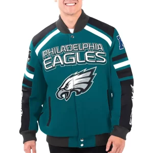 Power Forward Racing Philadelphia Eagles Cotton Jacket