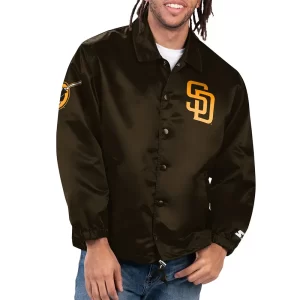 San Diego Padres Option Route Coaches Brown Jacket