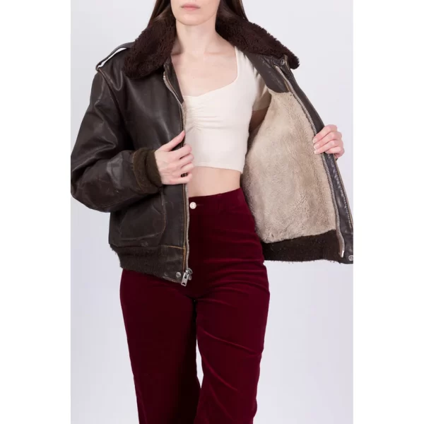 Schott G-1 Brown Leather Bomber Flight Jackets