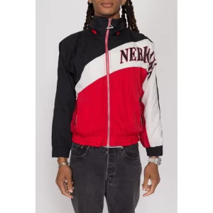 Small 90s University Of Nebraska Huskers Windbreaker Jacket