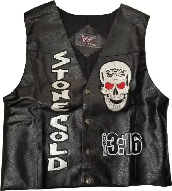 Stone Cold Steve Austin Smoking Skull WWF WWE New Vest