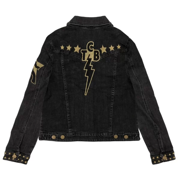 TCB Studded Women's Denim Jacket