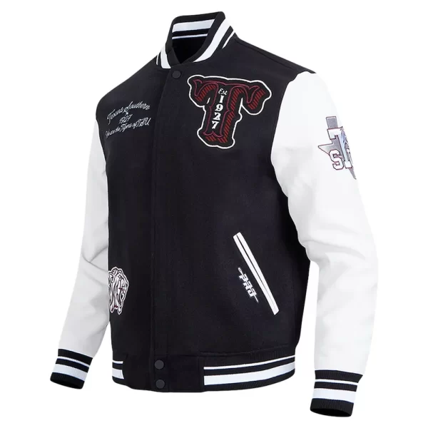 Texas Southern Tigers Black & White Varsity Jacket