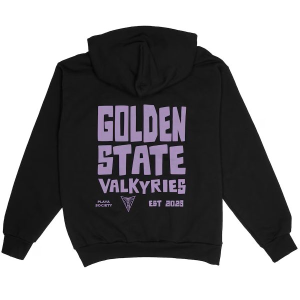 Unisex Playa Society Eclipse Black Golden State Valkyries Hoodie