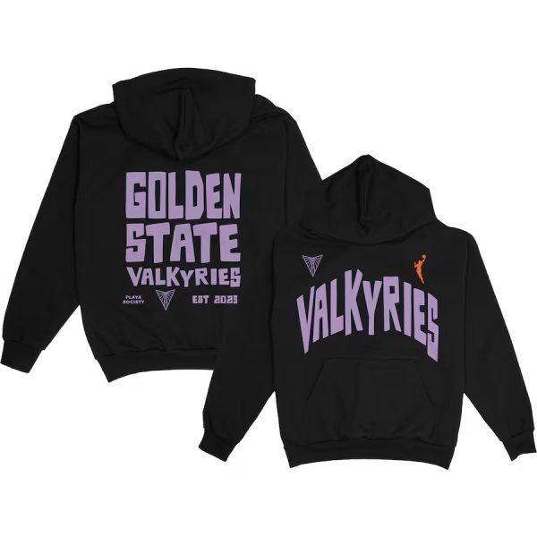 Unisex Playa Society Eclipse Golden State Valkyries Pullover Hoodie