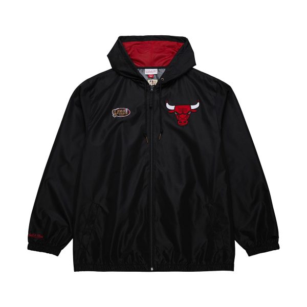 Unlined Windbreaker Vintage Logo Chicago Bulls Black Jacket