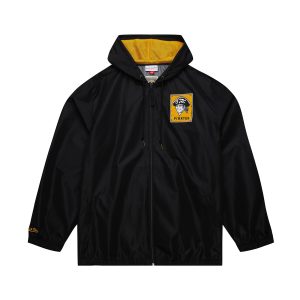 Unlined Windbreaker Vintage Logo Pittsburgh Pirates Black Jacket