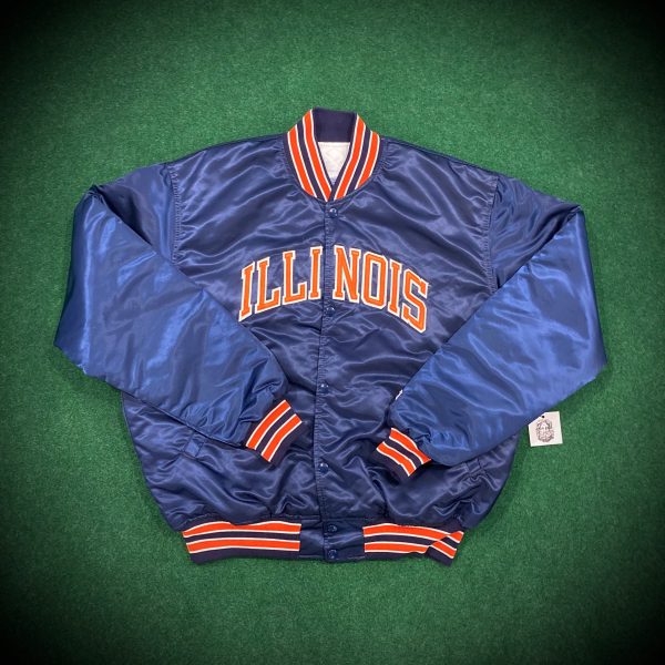 Vintage University of Illinois Starter Blue Jacket