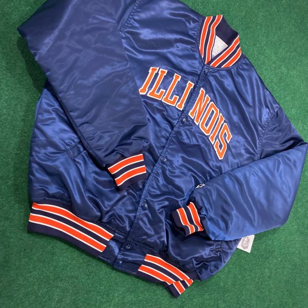 Vintage University of Illinois Starter Satin Jacket