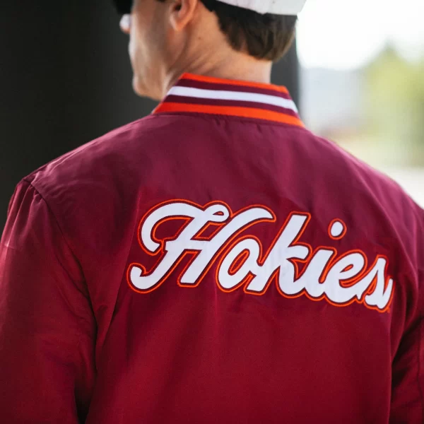 Virginia Tech Hokies Vintage Script Satin Jackets