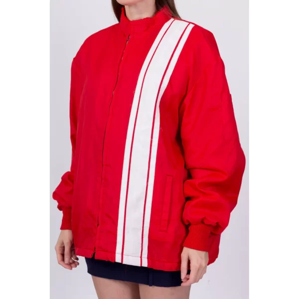 Volunteer Fire Department Red Striped Racing Jacket