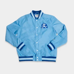 Xavier Musketeers Vintage Logo Satin Bomber Jacket