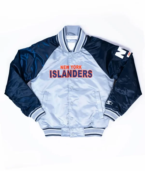 Youth NY Islanders Navy and Gray Jacket