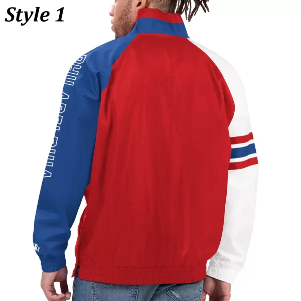 Zip Elite Philadelphia Phillies Pullover Red Half Jacket