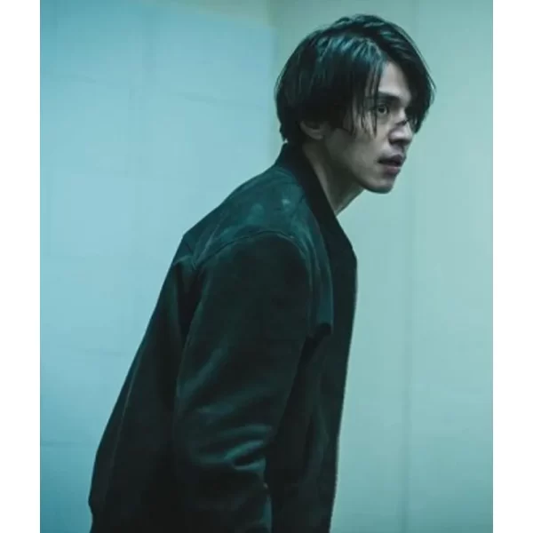 A Shop for Killers Jeong Jin-Man Black Bomber Suede Jacket