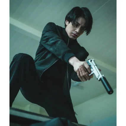 A Shop for Killers Lee Dong-Wook Suede Bomber Jacket