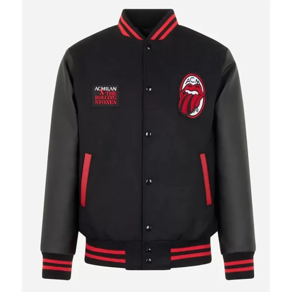 AC Milan Rolling Stones Wool Varsity Jacket