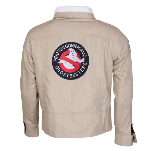 Bill Murray Ghostbusters Peter Halloween Venkman Beige Cotton Jacket