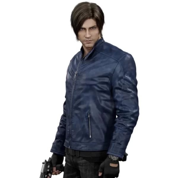 Biohazard Resident Evil Death Island Leon Kennedy Blue Jacket