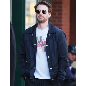 Chris Evans Materialists Navy & Black Jacket