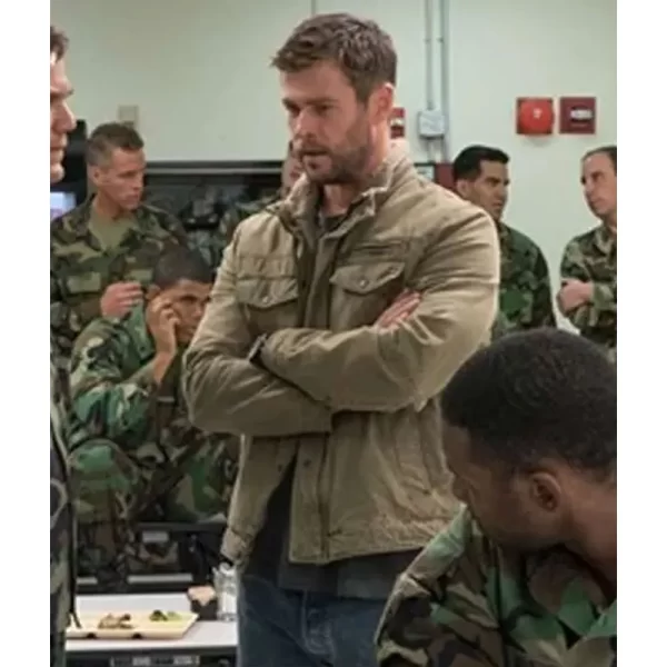 Chris Hemsworth 12 Strong Green Cotton Jacket