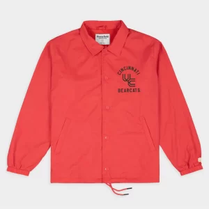 Cincinnati Retro UC Logo Coaches Red Jacket