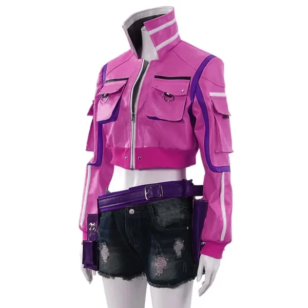 Cindy Aurum Final Fantasy XV Leather Pink Jacket