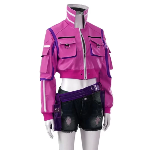 Cindy Aurum Final Fantasy XV Leather Pink Jackets