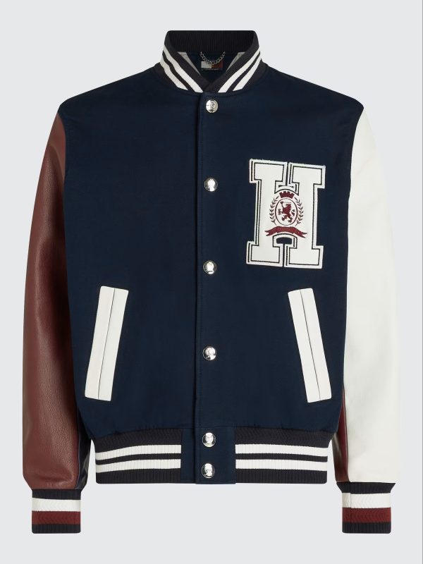 Crest Back Logo Wool Varsity Jacket