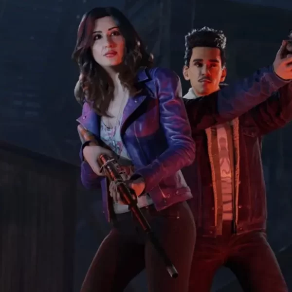 Evil Dead The Game Dana Delorenzo Biker Purple Jacket