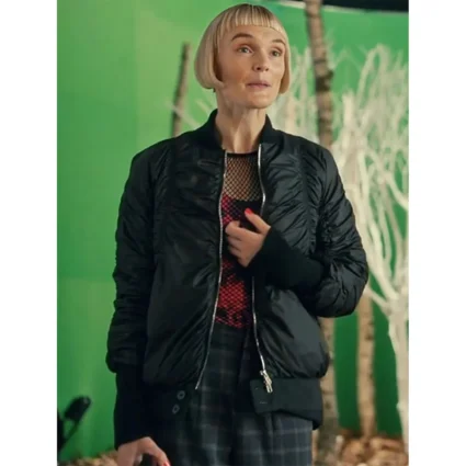 Geek Girl Hebe Beardsall Black Bomber Jacket