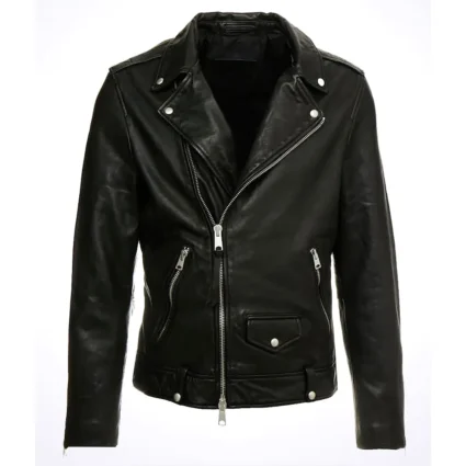 Geek Girl Liam Woodrum Black Leather Jacket