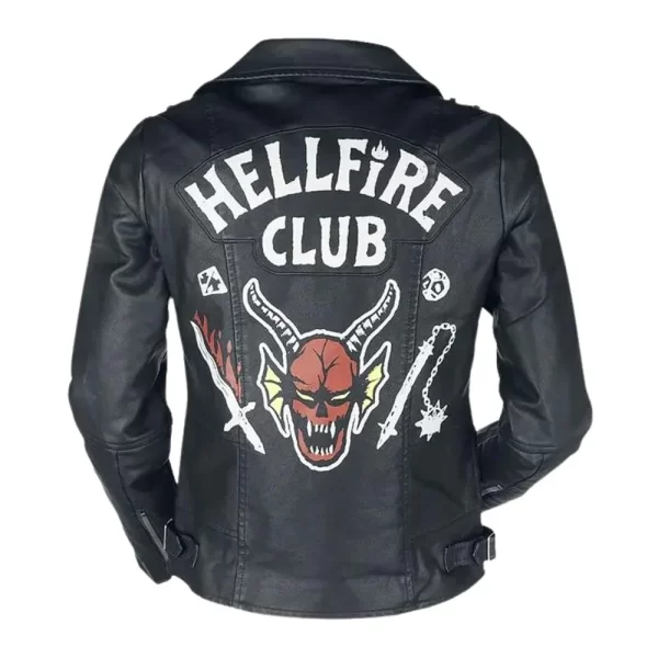 Hellfire Club Black Genuine Leather Jacket